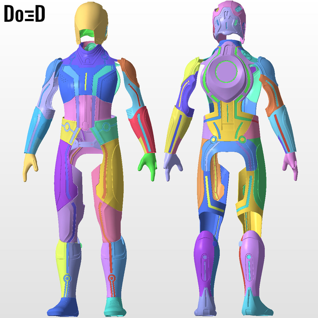 Sam Flynn Tron Legacy Full Body Armor | 3D Printable Model STL Print #FF56