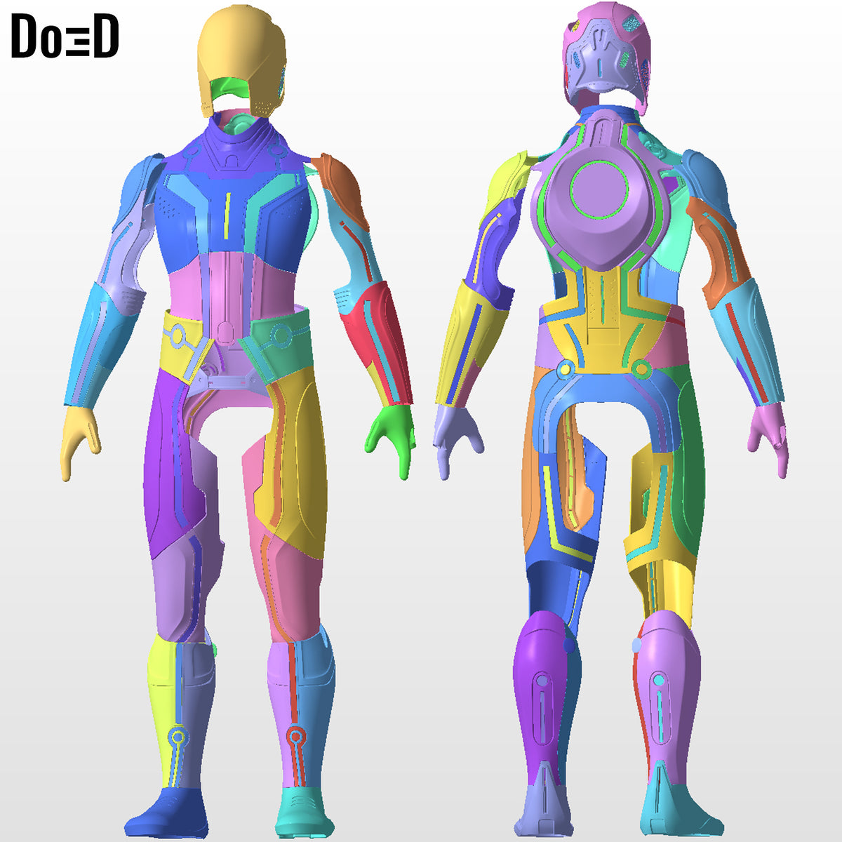 Sam Flynn Tron Legacy Full Body Armor | 3D Printable Model STL Print #FF56