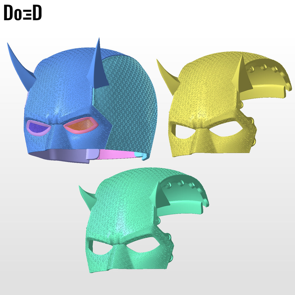 Bucket Version Elektra Daredevil Born Again Female Helmet | 3D Print File #BE