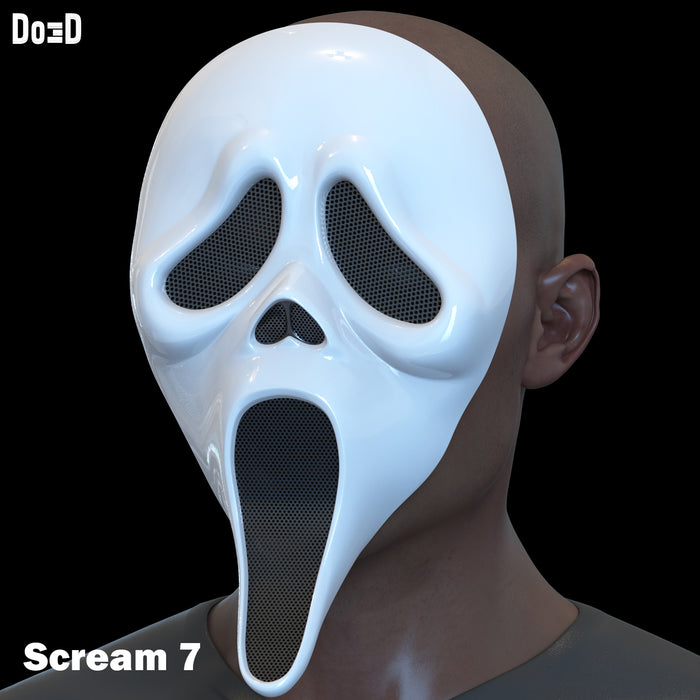 Scream 7 Ghostface Mask Halloween 3D Printable Model STL File #GFH2