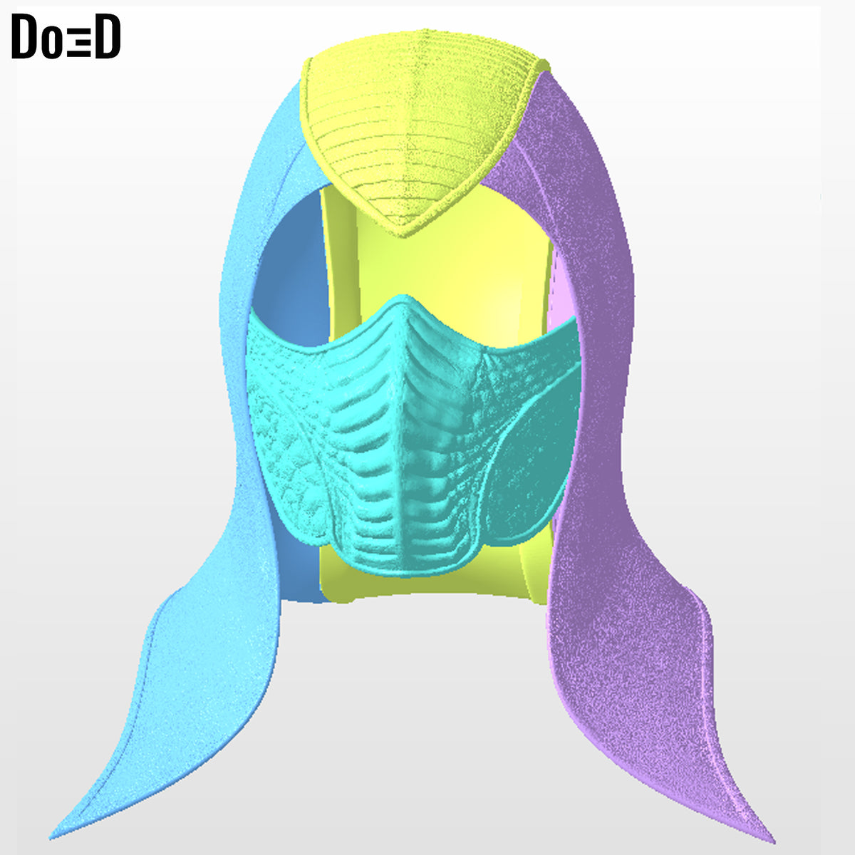 Noob Saibot Mask & Hood Bi-Han Mortal Kombat Movie 2 3D Print File #NSB73