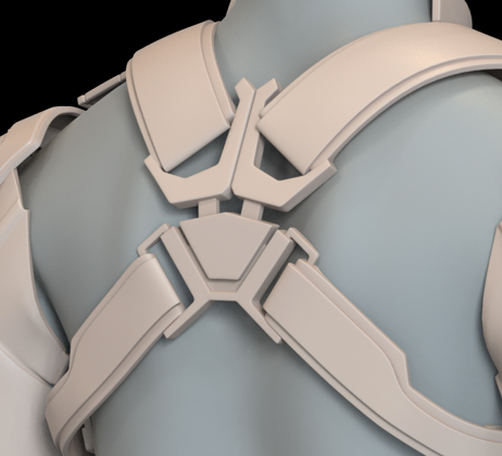 Captain America Endgame Back Harness & Belt Buckle | 3D Model Project #N40