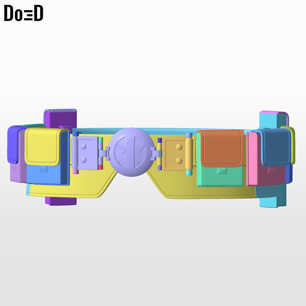 Deadpool 3 Utility Belt with Functional Pouches | 3D Printable Model #DAW33