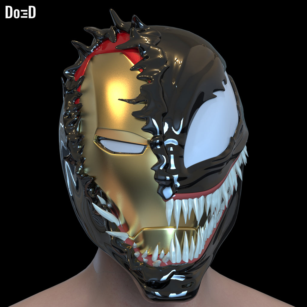 Swappable Venom Helmet Venomized Iron Man | 3D Printable Model #VIM1