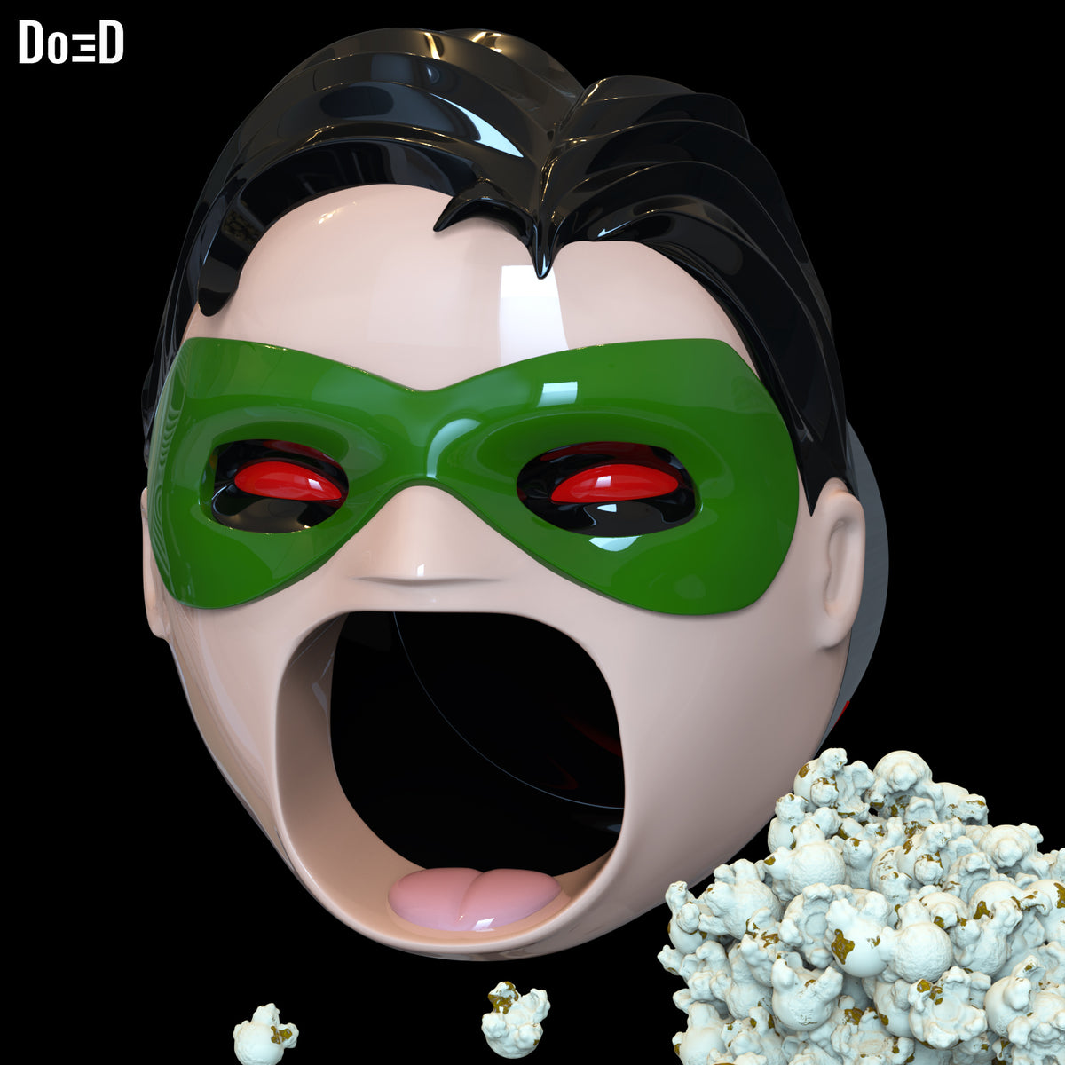 Robin Do3D Screamer Popcorn Bucket 3D Printable Model #R1932