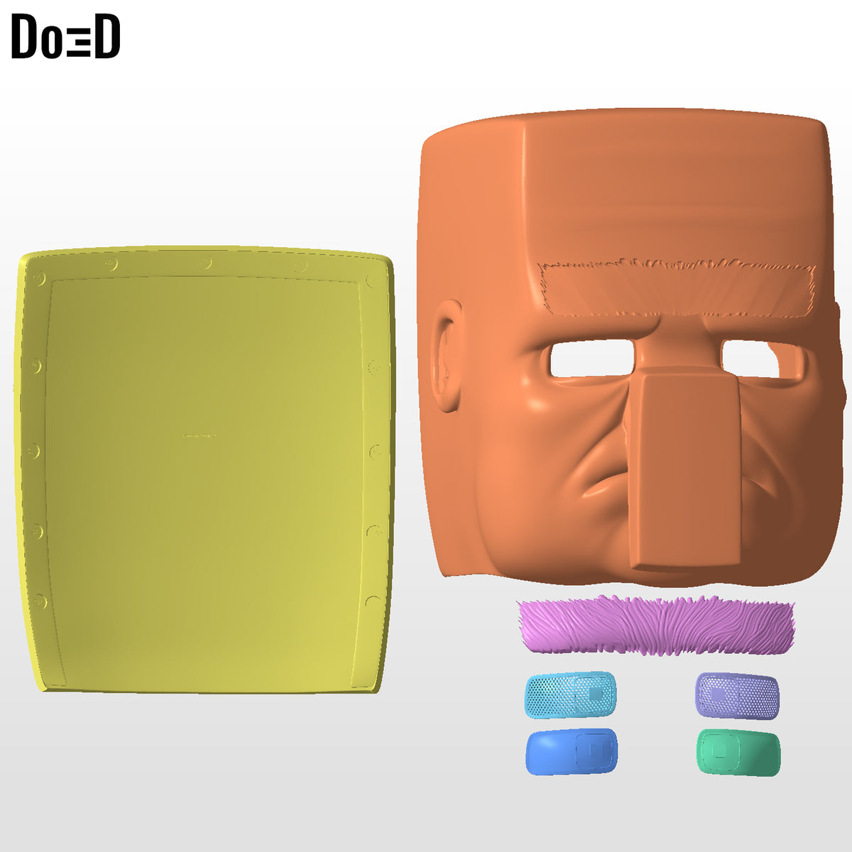 Villager Helmet Head Minecraft Movie | 3D Printable Model STL File #V11