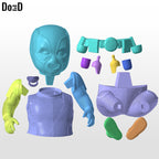 BabyPool Deadpool Movie Version Sitting Figure Statue 3D Model Print File #BPS1