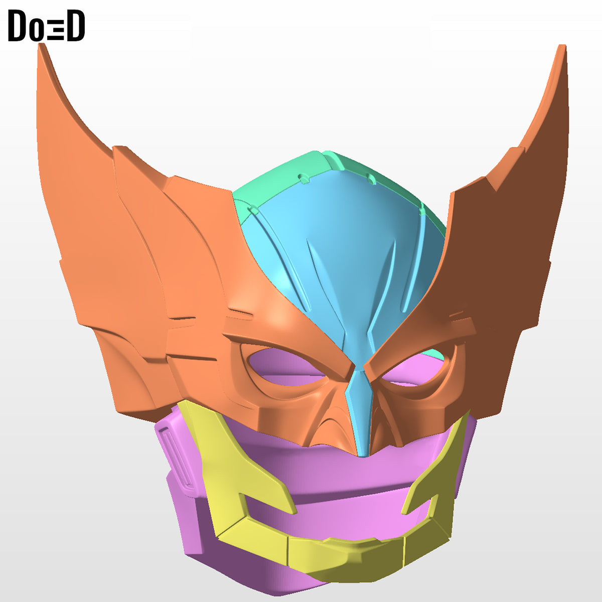 Armored Wolverine Helmet X-Men Variant Play Arts Kai | 3D Printable Model #A1997