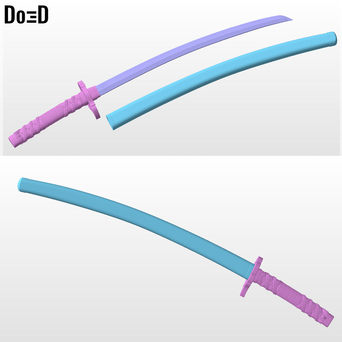 Katana Demon Slayer Tanjiro Kamado Nichirin Sword | 3D Printable Model #DS25