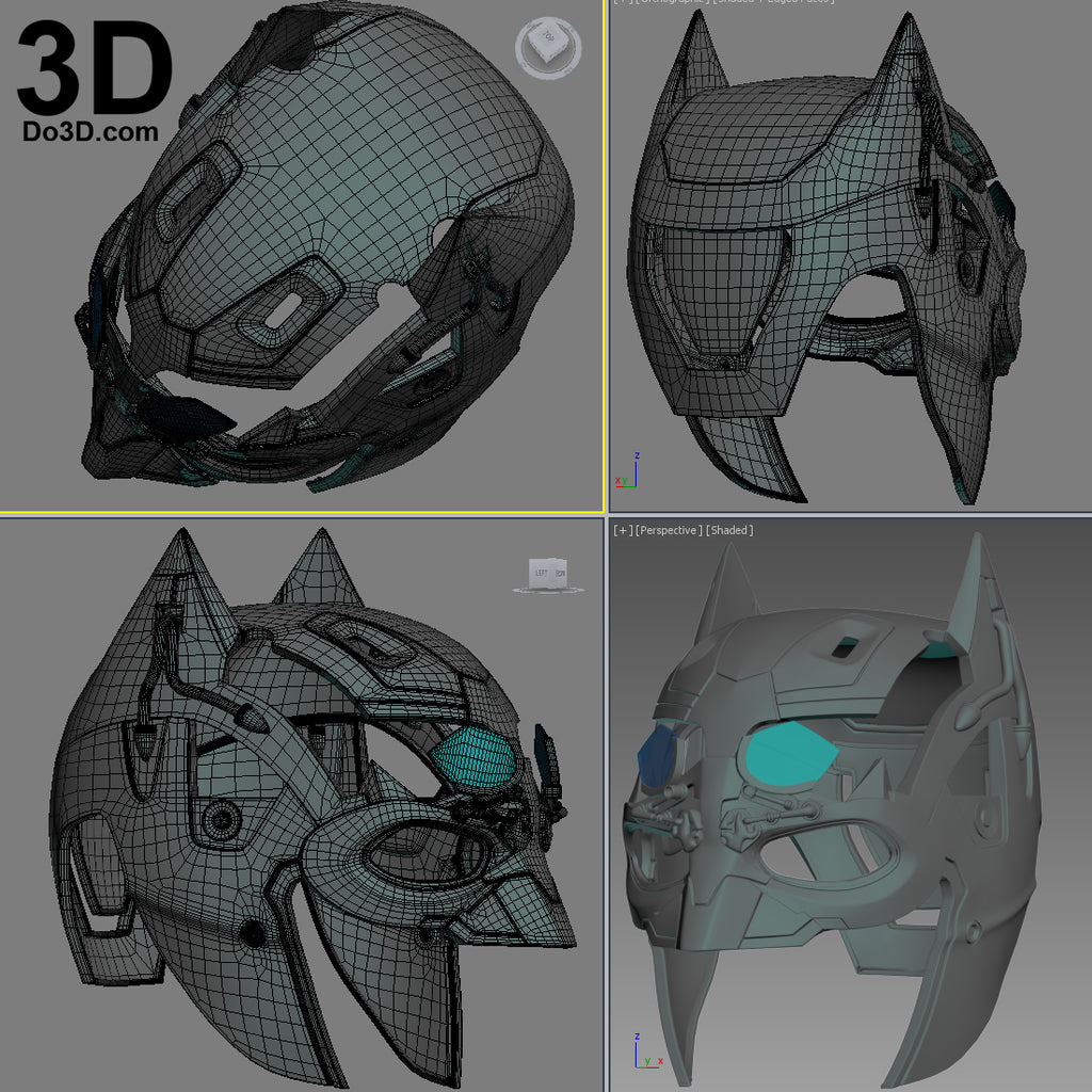 Batman Tech Cowl Helmet BVS Tactical | 3D Printable Model STL #1520