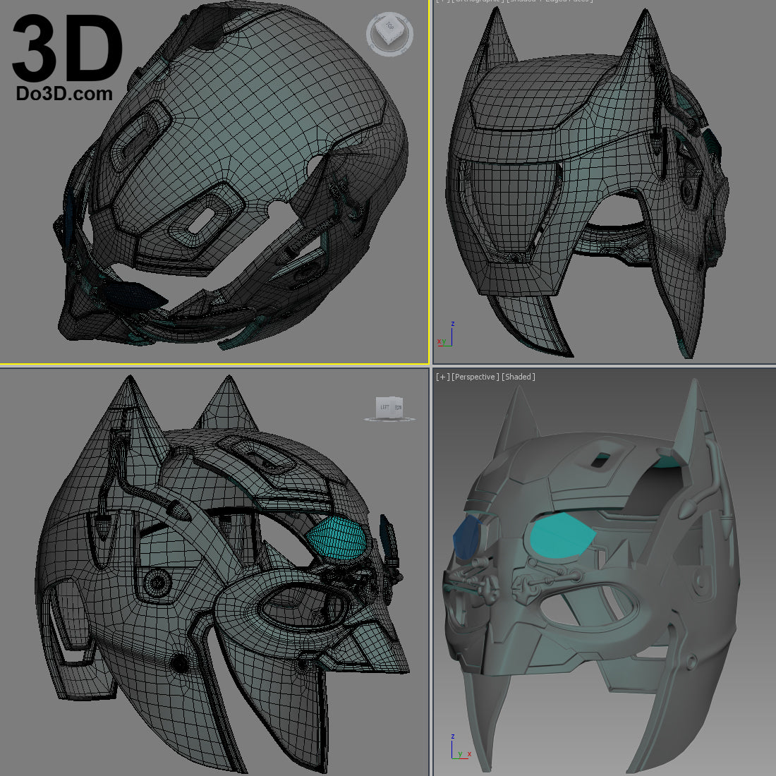 Batman Tech Cowl Helmet BVS Tactical | 3D Printable Model STL #1520