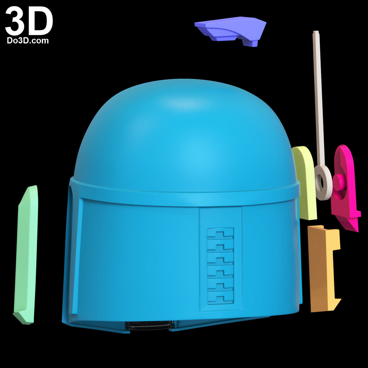 Boba Fett Star Wars Helmet (From Mandalorian) | 3D Printable Model STL File #BF1