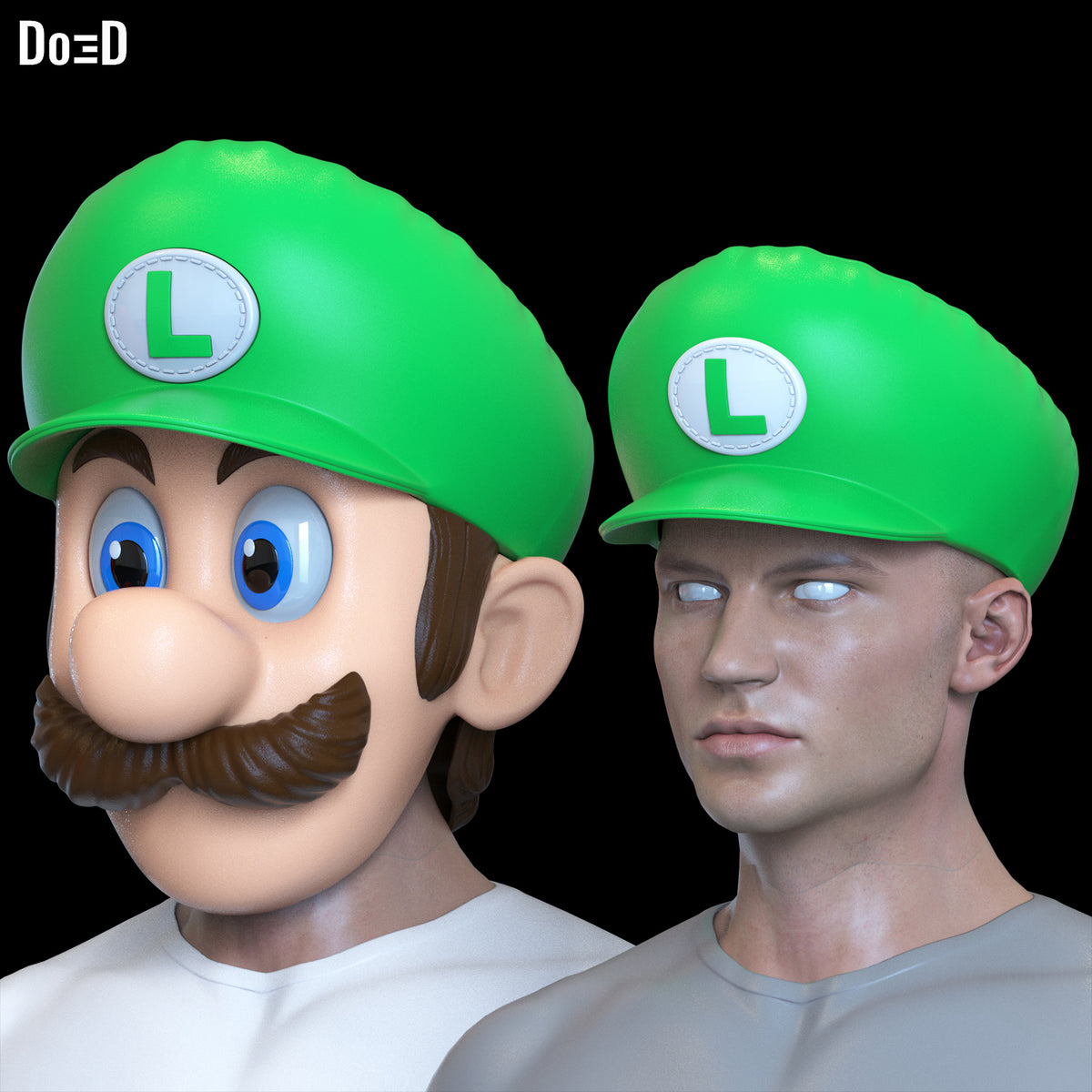 Bundle: Luigi Super Mario Helmet | 3D Printable Model #BSM89