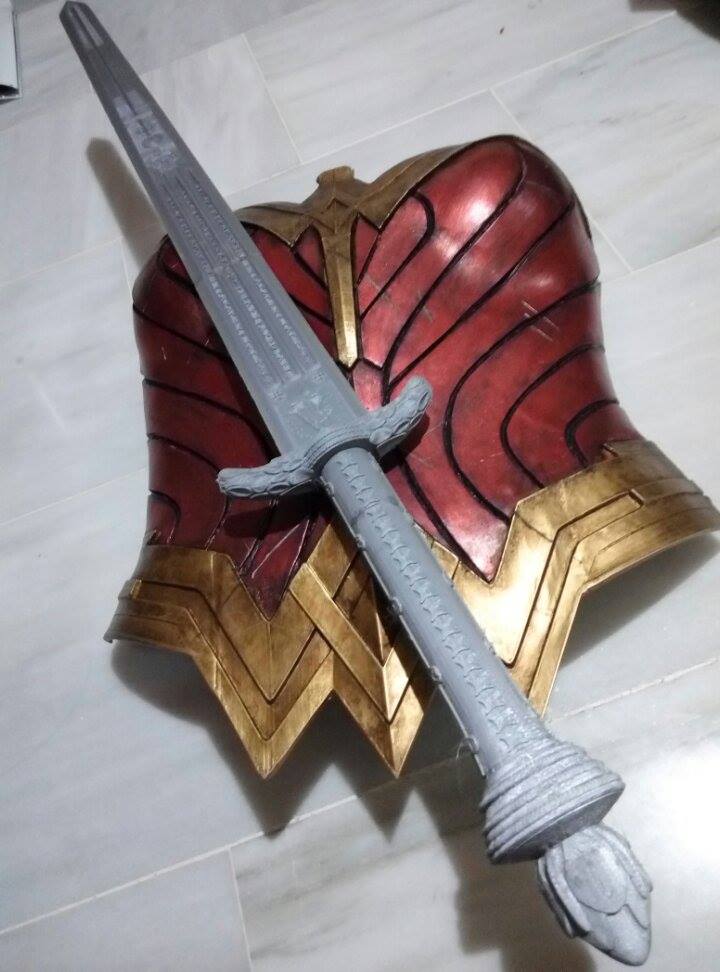 Wonder Woman Sword of Athena & Shield BVS | 3D Printable Model #526