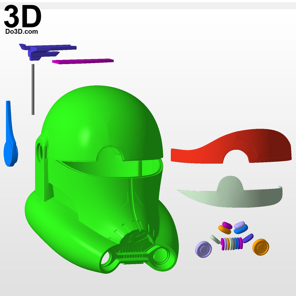 Crosshair Helmet Bad Batch 3D printable model print file STL #CH59