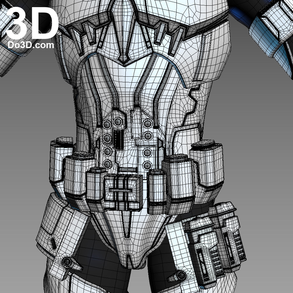 Variant Star Wars Stormtrooper Full Body Armor Suit | 3D Model Project #1066