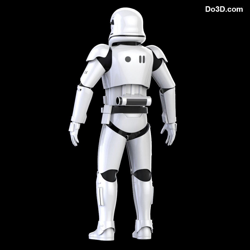 Stormtrooper First Order Armor + Helmet Star Wars TFA | 3D Model Project #45