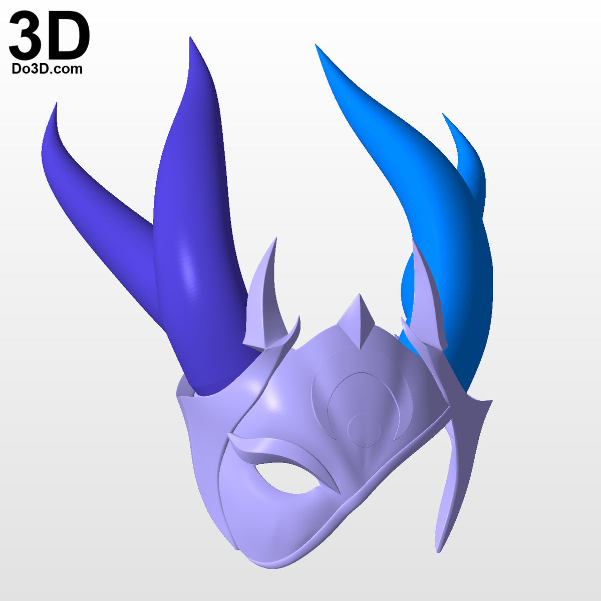 Blood Moon Sivir Helmet Mask + Horns League of Legends | 3D Model Project #5700