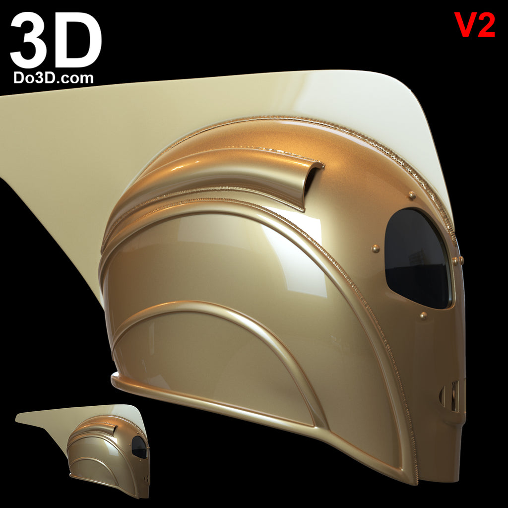 Rocketeer Helmet V2  |3D Printable Model #4931