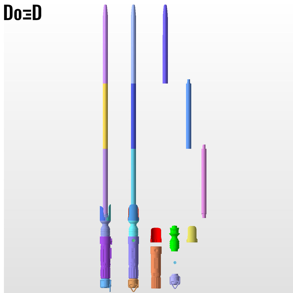Sabine Wren Lightsaber Mandalorian from Ashoka 3D Printable Model STL File #29FH