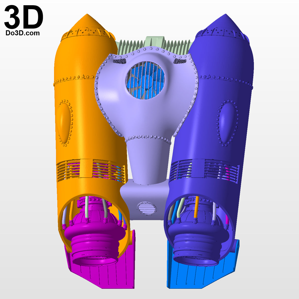 The Rocketeer Rocket Cirrus X-3 Jet Pack and Helmet | 3D Printable Model #4947