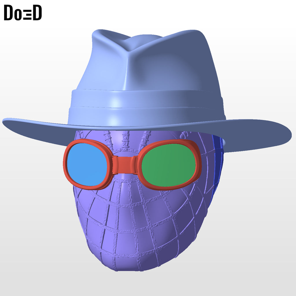 Spider-Noir Helmet Nicolas Cage Spider-Man | 3D Printable Model #SN79