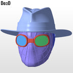Spider-Noir Helmet Nicolas Cage Spider-Man | 3D Printable Model #SN79