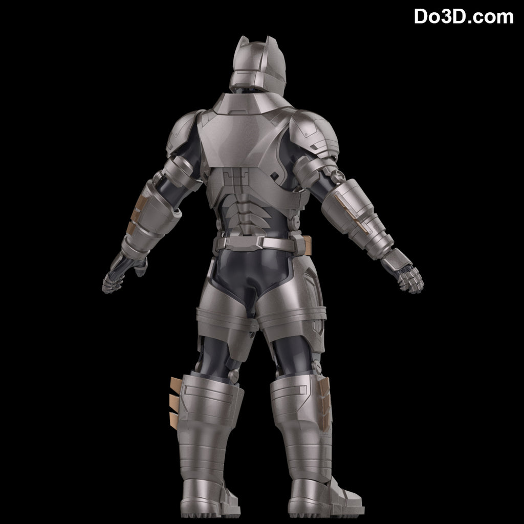 Armored Batsuit Batman v Superman BVS DOJ Helmet + Armor, 3D Printable Model #44