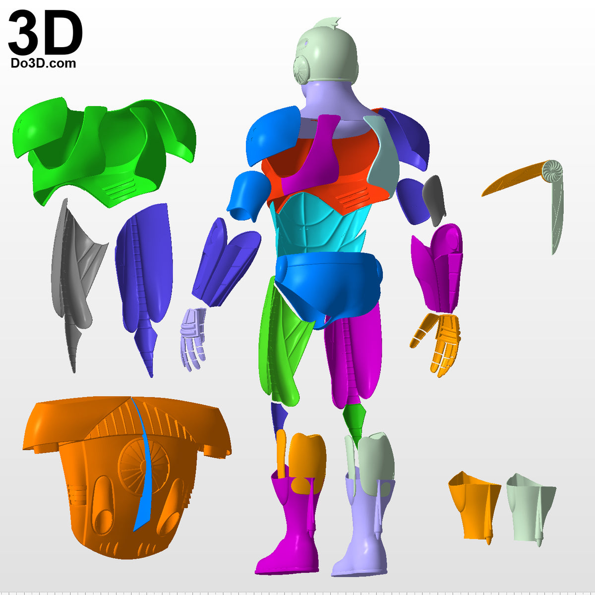 Turbo Man Jingle All The Way Armor | 3D Printable Model TurboMan #6254