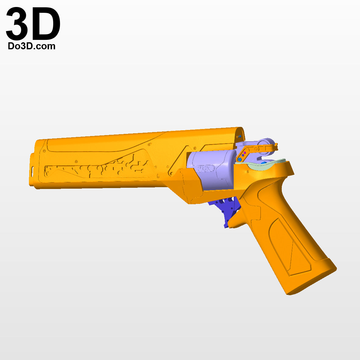 Judgement Trials of the Nine Hand Cannon Destiny Gun | 3D Model Project #3375