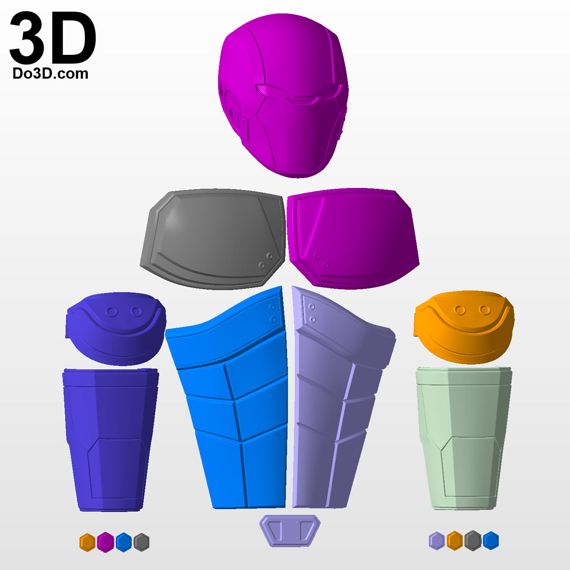 Red Hood Injustice 2 Upper Body Armor Set | 3D Printable Model #2921