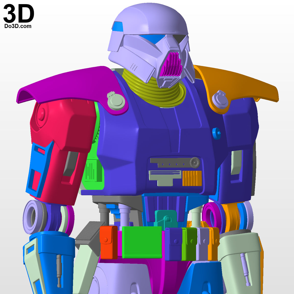 Dark Trooper Full Bod + Helmet Star Wars Mandalorian | 3D Printable Model #DT001
