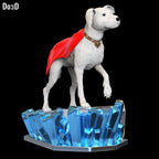 Krypto the Superdog Statue Life Size & Custom Scale STL 3D Printable Model #KS31