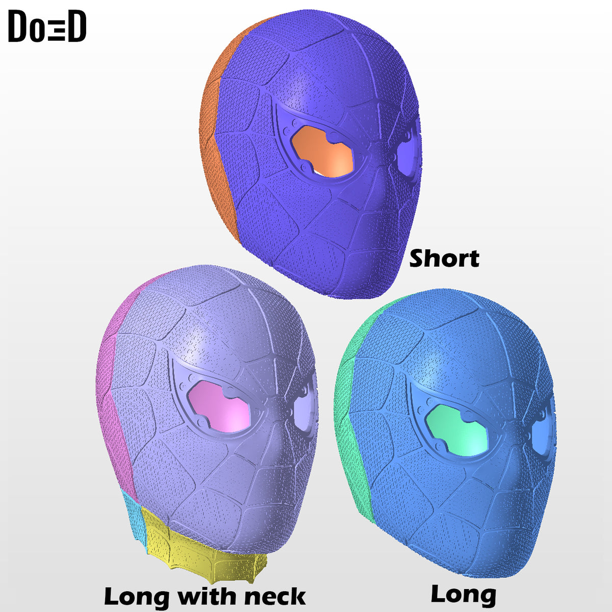Iron Spider Endgame Spider-man Face Shell Helmet 3D Printable Model STL #4544