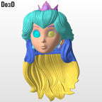 Peach from Super Mario Helmet | 3D Printable Model #PM2