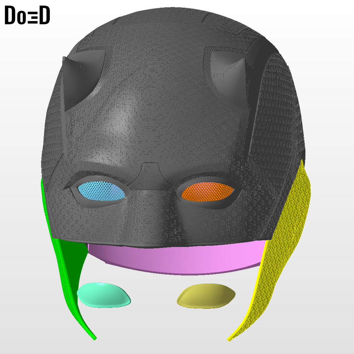Daredevil Born Again Black Helmet Season 2 | 3D Printable Model Print STL #DBA29