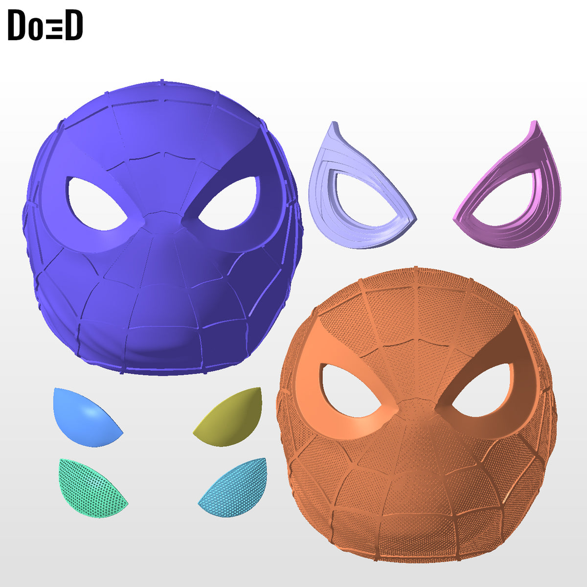Spider-Man BND Rolled Up Helmet Spiderman 3D Printable Model #BND9