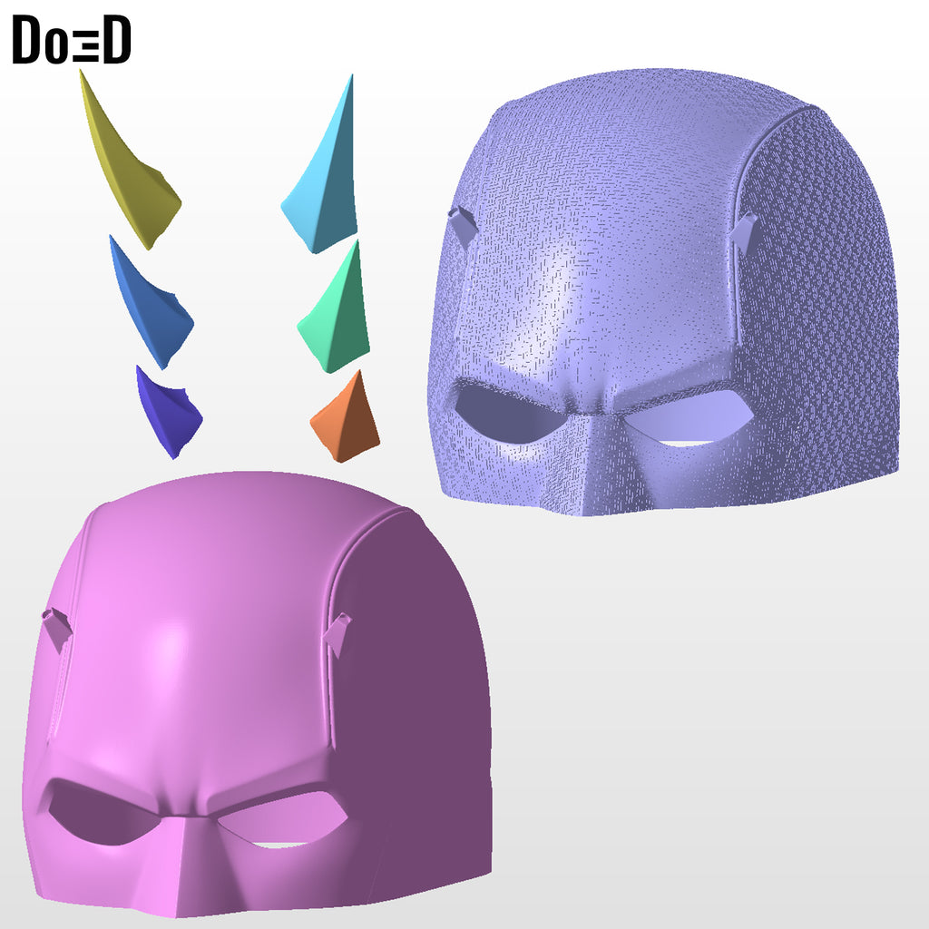 Bucket Version Elektra Daredevil Born Again Female Helmet | 3D Print File #BE