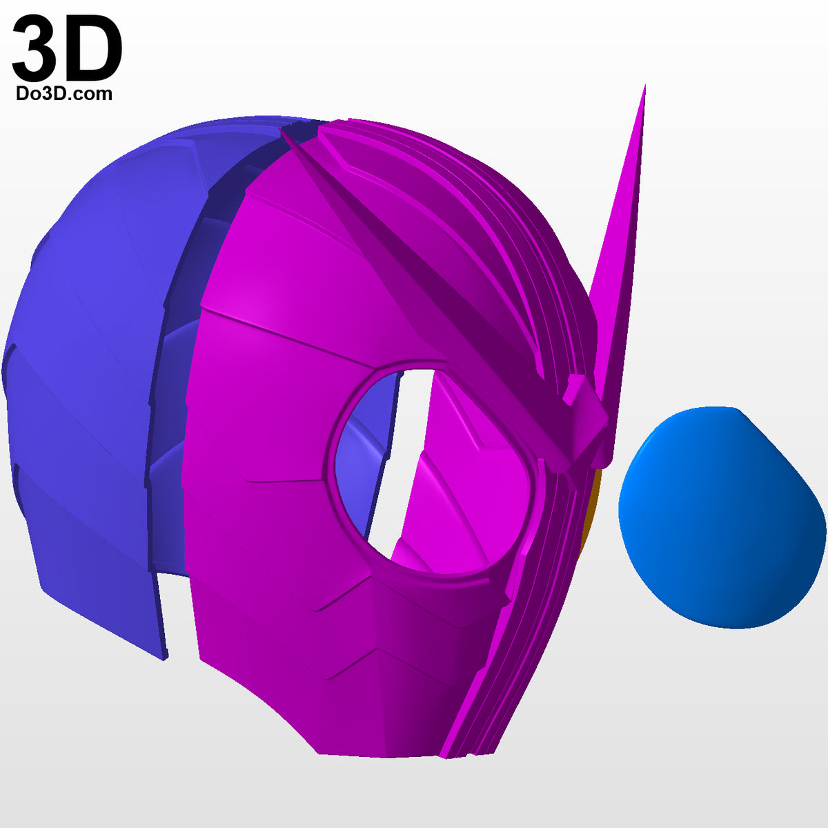 Kamen Rider W Cyclone Joker Helmet | 3D Model Project #5593