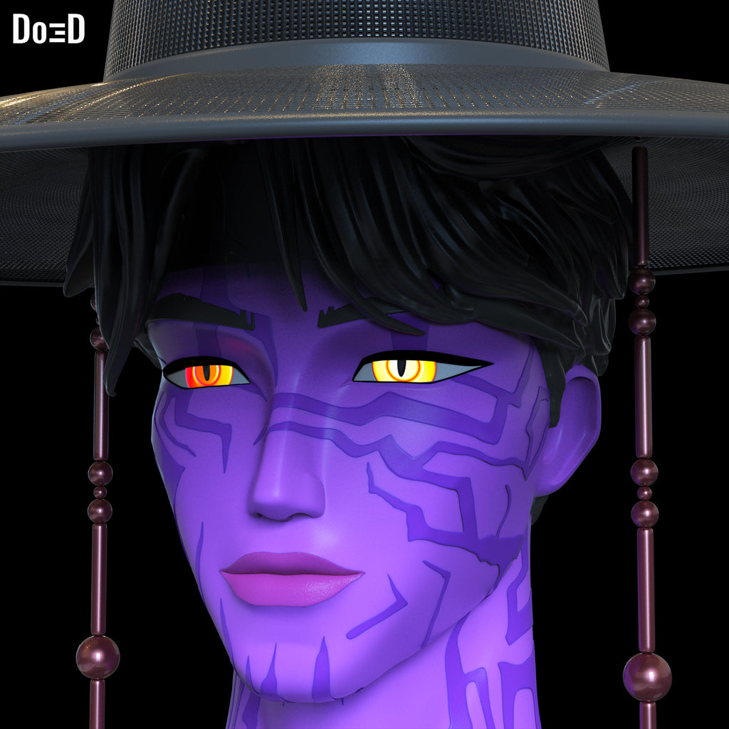 Demon Jinu Figure Head Saja Boys K-Pop Demon Hunters Any Scale 3D Model #DJ596