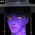 Demon Jinu Figure Head Saja Boys K-Pop Demon Hunters Any Scale 3D Model #DJ596