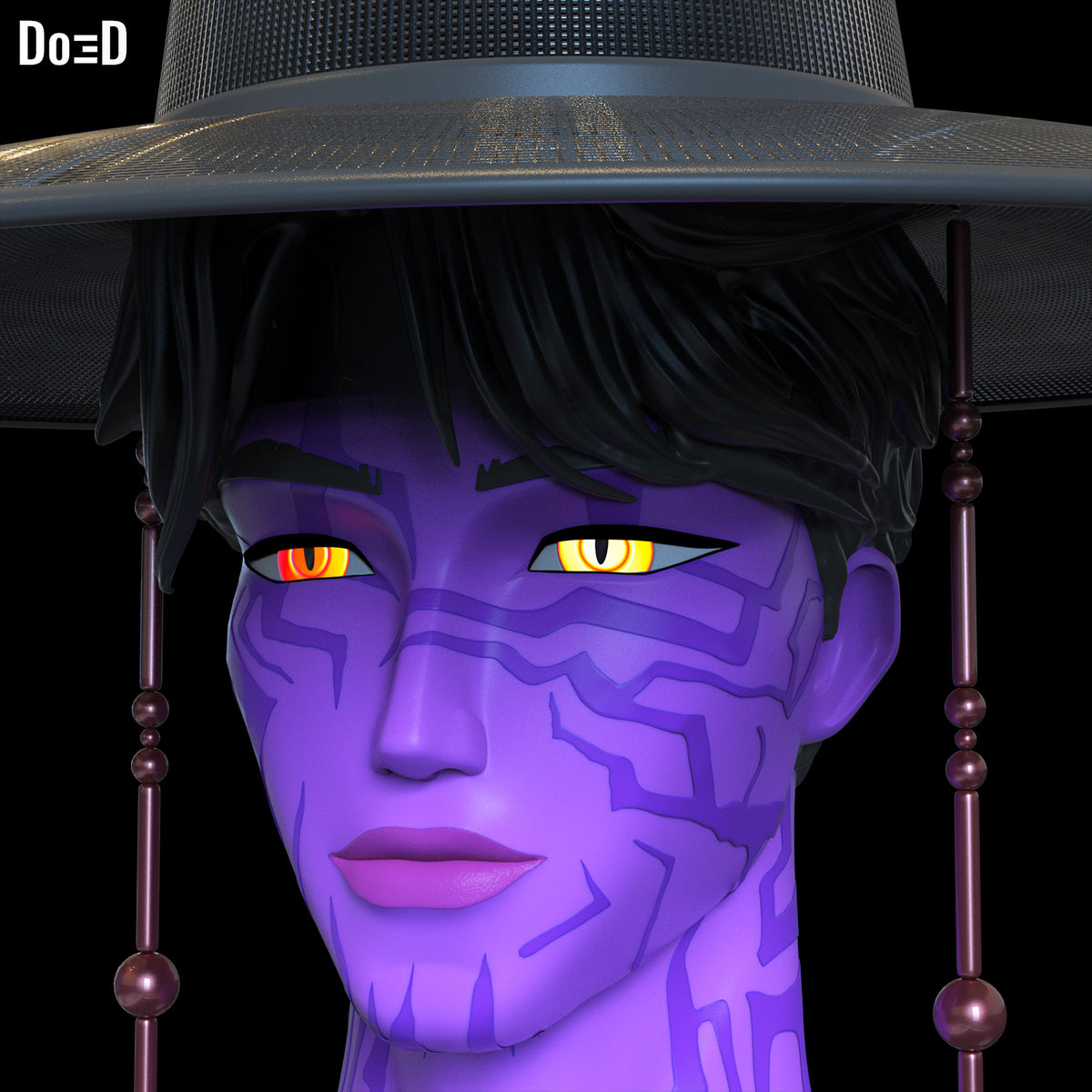 Demon Jinu Figure Head Saja Boys K-Pop Demon Hunters Any Scale 3D Model #DJ596