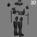 Black Widow Full Body Set from Captain America Civil War | 3D Model Project #696