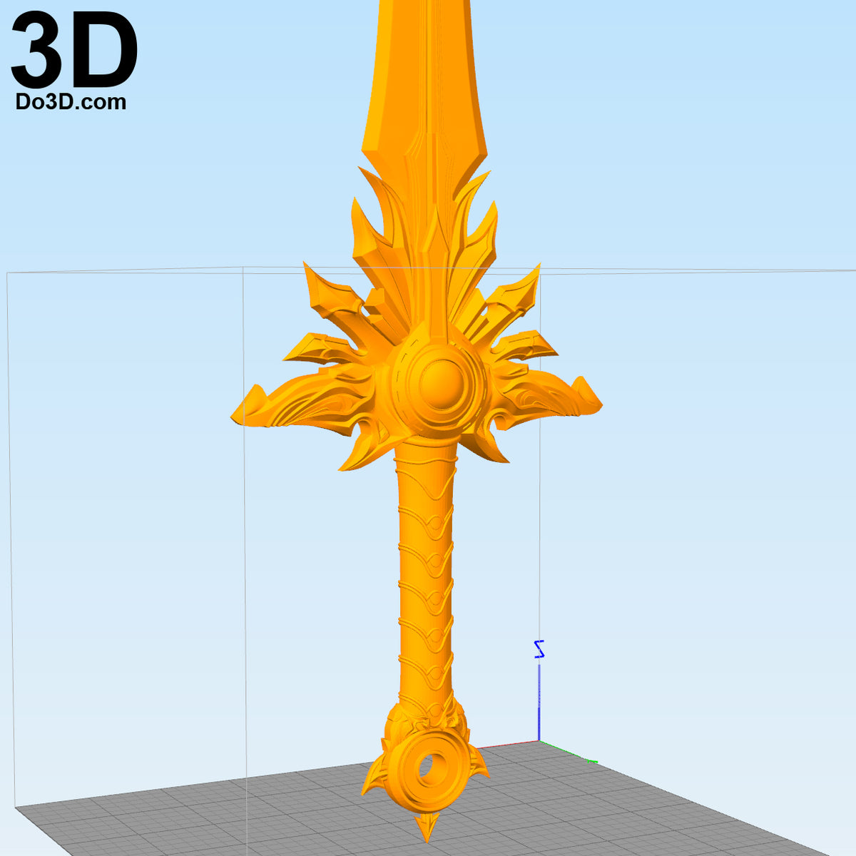 Tyrael Diablo El Druin Sword | 3D Printable Model #2197