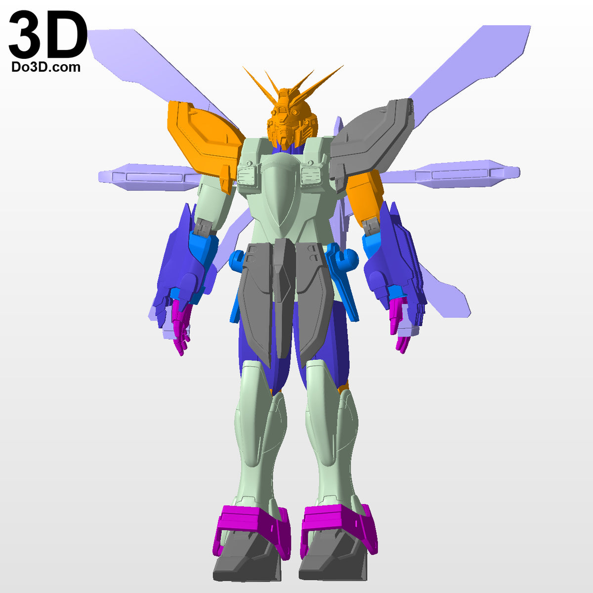 HGUC #110 HGFC GF13-017NJII Burning / God Gundam | 3D Model Project #5589