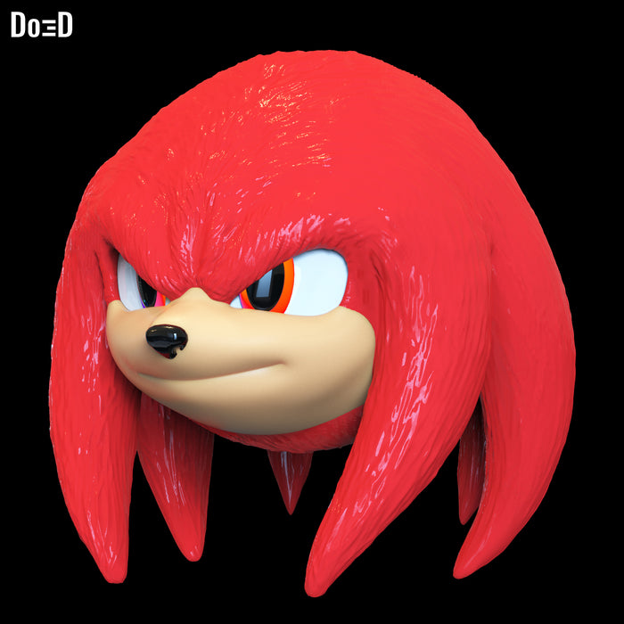 Knuckles Sonic 3 Helmet 3D Model STL File #K117