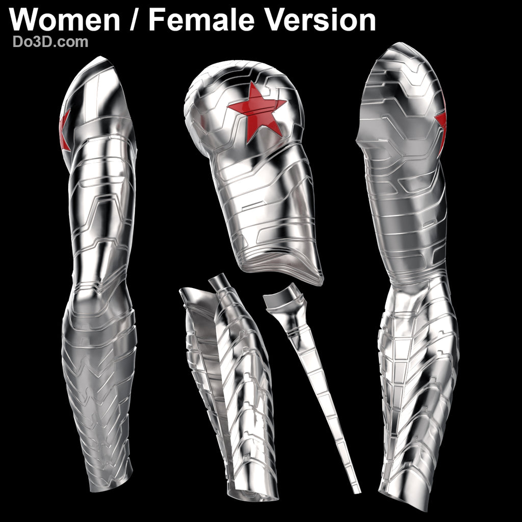 3D Printable Winter Soldier Arm Female Bucky, 3D Printable Model Project #814