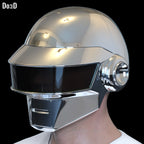 Daft Punk Silver / White Thomas Bangalter  Helmet | 3DPrintable Model STL #D444