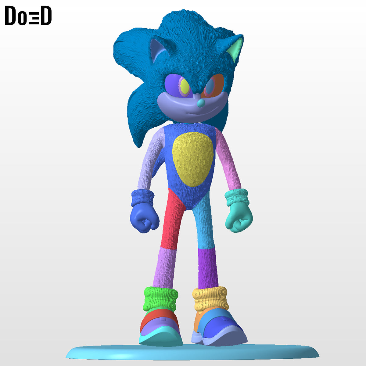 Sonic 3 Statue | 3D Printable Model #SS04