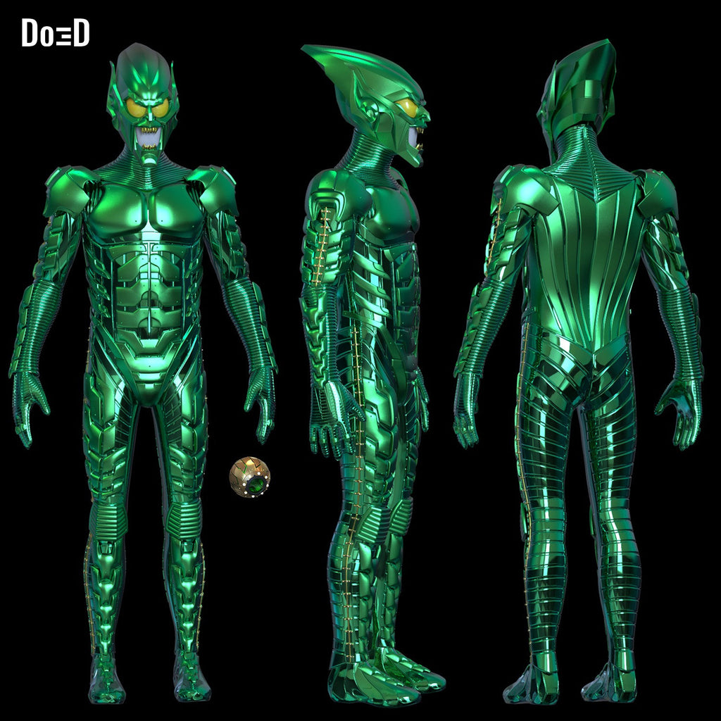 Green Goblin Helmet & Full Body Armor Pumpkin Bomb | 3D Printable Model #G288